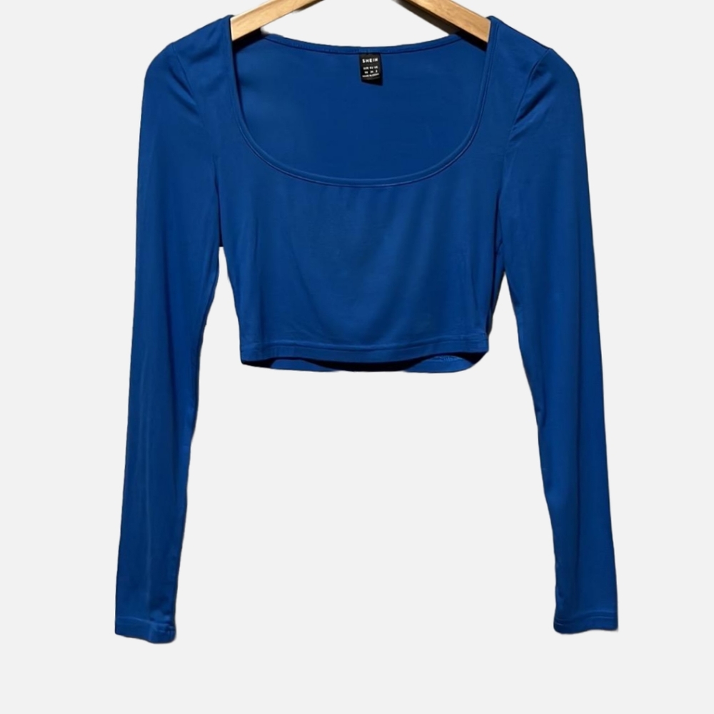 SHEIN Long Sleeve Crop Top X-Small